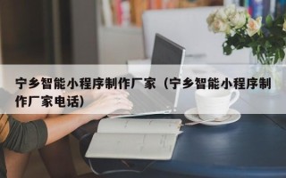 开封宁乡智能小程序制作厂家（宁乡智能小程序制作厂家电话）